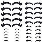 2 Bags Felt Craft Doll Eyelash, for DIY Doll Toys Puppet Plush Animal Making, Black, 7~19x19~49x1mm(AJEW-FG0004-93A)