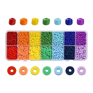 DIY Beads Jewelry Making Finding Kit, Including Round Glass Seed & Polymer Clay Disc Beads, Mixed Color, about 3640pcs/box(DIY-YW0005-62)