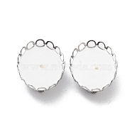304 Stainless Steel Brooch Base Settings, Oval, Stainless Steel Color, 19x26x2.5mm, Tray: 18.5x25.5mm(FIND-D035-01B-P)