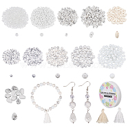 DIY Bracelet Making Kit, Including Polyester Tassel Pendants Decorations, Natural & Synthetic Howlite & Turquoise & Glass Seed Beads(DIY-NB0009-27)