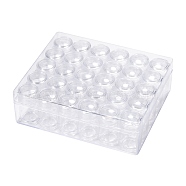 Rectangle Plastic Bead Storage Containers, Clear, 14x16.7x5.4cm, about 30pcs/box(CON-Q025-05)