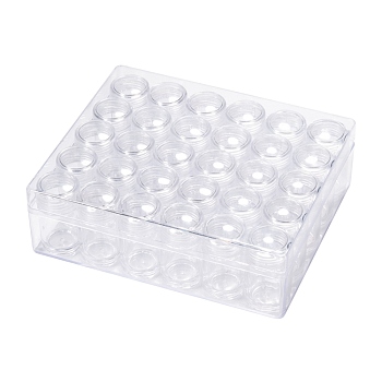 Rectangle Plastic Bead Storage Containers, Clear, 14x16.7x5.4cm, about 30pcs/box