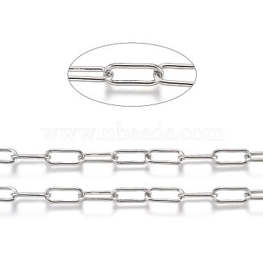 304 Stainless Steel Paperclip Chains(CHS-A006-01P)-2