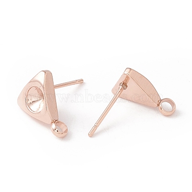 Accessoires de puces d'oreilles en 304 acier inoxydable(STAS-P308-06RG)-2