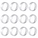 12шт. 201 простое кольцо из нержавеющей стали для мужчин и женщин(RJEW-UN0002-44B)-1