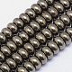 Natural Pyrite Beads Strands(G-L032-10X6mm-01)-1