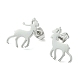 Cute Little Animal Theme 304 Stainless Steel Stud Earrings(EJEW-B041-03F-P)-1