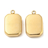 304 Stainless Steel Charms, Octagon Charm, Real 14K Gold Plated, 15x10x4mm, Hole: 1.4mm(STAS-L022-185G)
