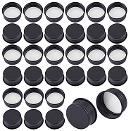 Aluminum Bottle Caps, Column, Black, 30x13mm, Inner Diameter: 27mm(FIND-WH0126-599B)