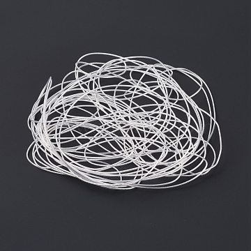 High Temperature Teflon PTFE Silver Plated Wire, Silver, 1x1mm, 10m/bundle(FIND-XCP0001-69)