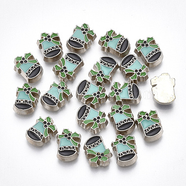 9mm Platinum Colorful Others Alloy+Enamel Cabochons