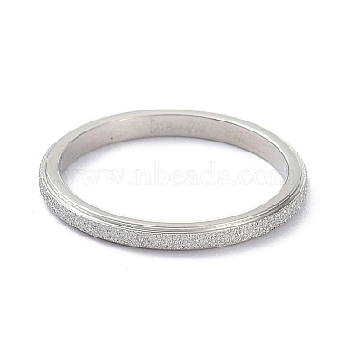 Bague en forme de dôme uni mat anti-ternissement de 2 mm pour fille et femme(RJEW-C012-01B-P)-2