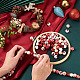 Beadthoven 100шт 5 стиля рождественские тематические окрашенные натуральные деревянные бусины(WOOD-BT0001-07)-6