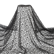 1 Yard Spider Mesh Polyester Fabric, for Women's Garment Accessories, Black, 160x0.1cm(DIY-FG0004-13)