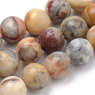 Natural Crazy Lace Agate Beads Strands, Round, 8mm, Hole: 1mm, about 50pcs/strand, 15.7 inch(G-S259-38-8mm)