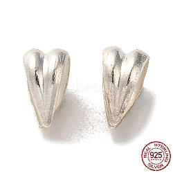 925 Sterling Silver Snap on Bails, with S925 Stamp, Silver, 6x3.5x5mm, Hole: 5x4mm(STER-K177-02S)