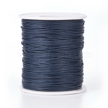 1mm PrussianBlue Waxed Polyester Cord Thread & Cord