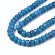 Faceted Rondelle Dyed Natural White Jade Bead Strands(X-G-R343-6x8-02)-3