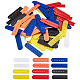 48 Sets 6 Colors PE Plastic 7 Holes Hats Replacement Fasteners Buckle(FIND-BC0003-51)-1