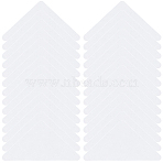 250Pcs PVC Shirt Collar Shaping Sticker, Collar Stay, Triangle, White, 35.5x66x0.1mm(AJEW-CY0002-33)