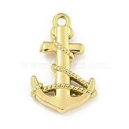 Ion Plating(IP) 304 Stainless Steel Pendants, Anchor Charm, Real 18K Gold Plated, 23.5x15x4mm, Hole: 2mm(STAS-I307-568G)