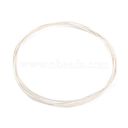 925 Sterling Silver Wire, Half Hard Wire, Sparkle Textured Round Jewelry Wire, Silver, 0.76mm(STER-NH0007-01C-S)