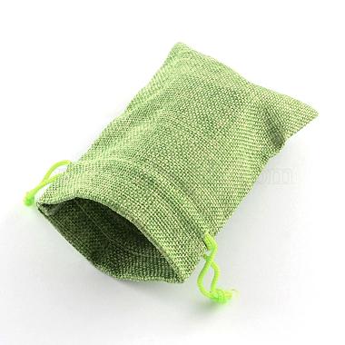 ポリエステル模造黄麻布包装袋巾着袋(ABAG-R005-14x10-02)-2