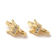 Brass Micro Pave Clear Cubic Zirconia Slide Charms(KK-P239-20G)-1