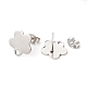 20Pcs 10 Style 201 Stainless Steel Stud Earring Findings(STAS-YW0001-70P)-2