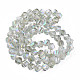 Electroplate Transparent Glass Beads Strands(EGLA-N002-39-C04)-2