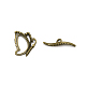 alliage de zinc fermoirs toggle(PALLOY-WH0085-95)-1