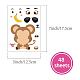 48 Sheets 8 Styles Paper Make a Face Stickers(DIY-WH0467-003)-2