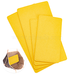 Elite 4Pcs 2 Style Felt Inserts Bag Bottom, Cushion Pad, Rectangle, Orange, 25~35x13~18x0.45cm, 2pcs/style(DIY-PH0009-47)