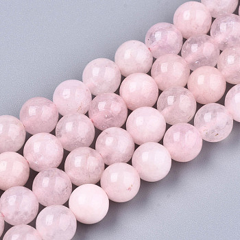 Natural Quartz Beads Strands, Imitation Rose Quartz, Dyed, Round, Pink, 8.5mm, Hole: 1mm, about 47~49pcs/strand, 14.96 inch~15.67 inch(38cm~39.8cm)