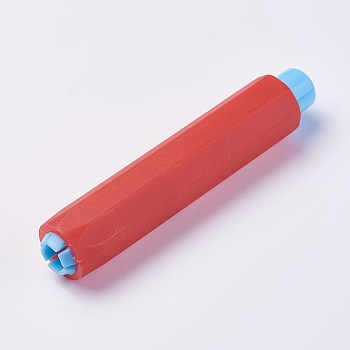 Plastic Folder Chalk, Office Blackboard Writing Tools, Red, 95x17~19mm, Inner Diameter: 8mm