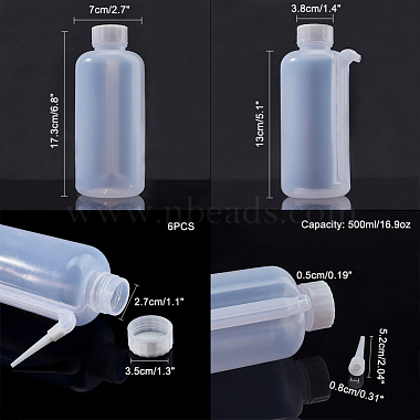 Graduated Plastic Wide Mouth Unitary Wash Bottles(AJEW-WH0104-33)-3