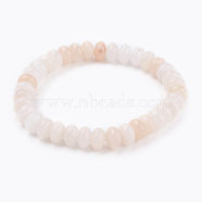 Natural Pink Aventurine Beads Stretch Bracelets, 2 inch(52mm)(BJEW-JB03376-03)
