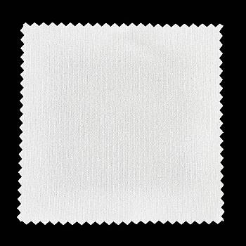 Microfiber Suede Cleaning Cloths, for Eyeglasses, Cell Phone, Square, White, 80x80x0.3mm