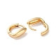 Horse Eye Brass Hoop Earrings for Women(EJEW-B056-16G)-2