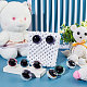 Pandahall Elite 24 ensembles 6 couleurs yeux de poupée en plastique(DOLL-PH0001-27)-5