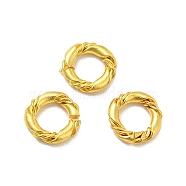 Brass Open Jump Rings, Twist Ring, Raw(Unplated), 13 Gauge, 8x1.8mm, Inner Diameter: 4.4mm(KK-E069-01C)