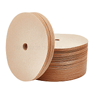 Round Coffee Filter Paper, Disposable Coffee Filter, BurlyWood, 95x0.1mm, Hole: 10mm, 100pcs/bag(AJEW-WH0413-66)