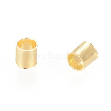 Cadmium Free & Nickel Free & Lead Free Brass Crimp Beads(X-E003-G-NF)-2
