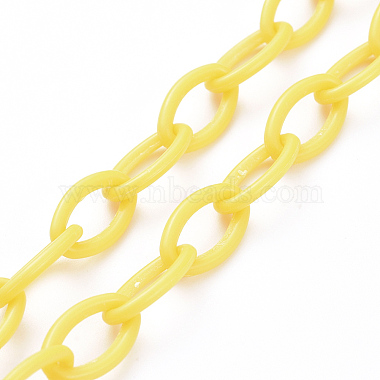 Personalized ABS Plastic Cable Chain Necklaces(NJEW-JN03310-04)-3