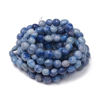 Dyed & Heated Natural Blue Aventurine Stretch Beaded Bracelets(BJEW-K213-C18)-2