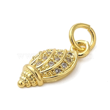 Rack Plating Brass Micro Pave Cubic Zirconia Pendants(KK-P279-27A-G)-2