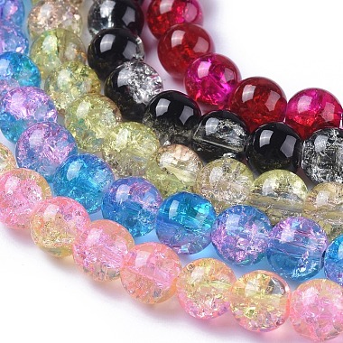 Two Tone Crackle Glass Beads(X-CCG-Q002-8mm-M)-3