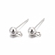 925 Sterling Silver Ear Stud Findings(X-STER-K167-042C-S)-1