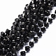 Chapelets de perles en tourmaline noire naturelle(G-E569-C15)-1