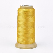 Polyester Thread, for Custom Woven Jewelry Making, Gold, 0.25mm, about 700m/roll(NWIR-K023-0.25mm-07)